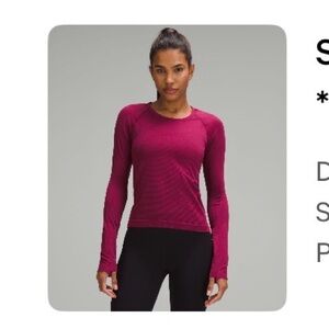Lululemon Swiftly Tech Long Sleeve